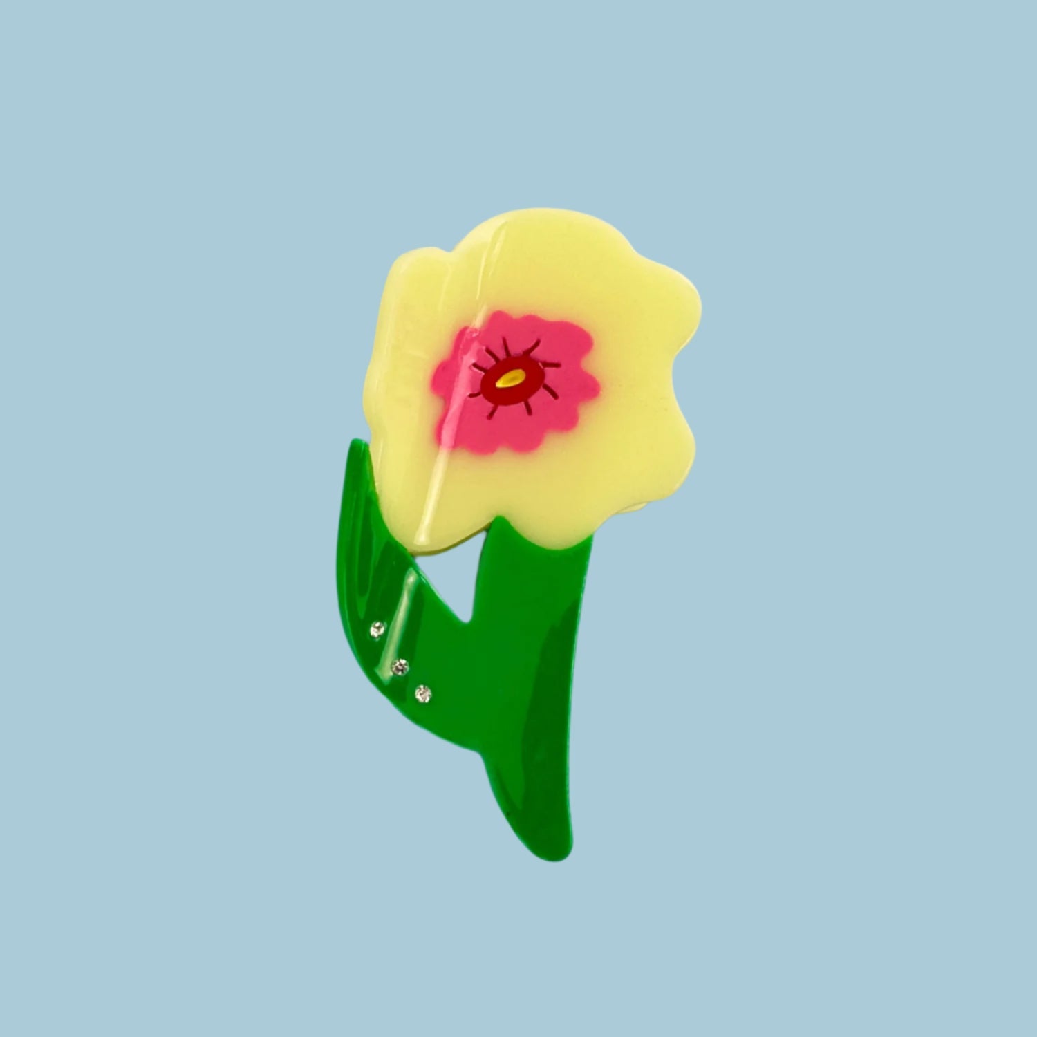 Yellow Flower Hair Claw